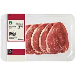 Woolworths Beef Sizzle Steak 400g