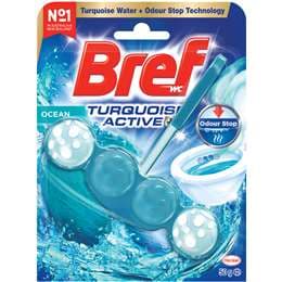 Bref Turquoise Active Ocean Toilet Cleaner Block 50g