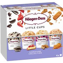 Haagen-Dazs Little Cups Signature Collection Ice Cream Cups 95mL x 4 pack