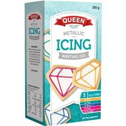 Queen Metallic Icing Writing Gel 5 pack