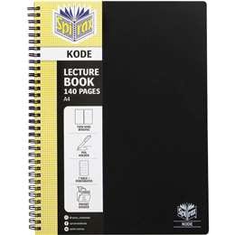 Spirax Kode A4 Lecture Notebook 140 Pages Assorted each