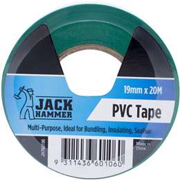 Jack Hammer Pvc Tape 19Mm X 20M each
