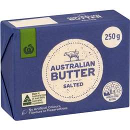 Woolworths Australian Butter Salted 250g