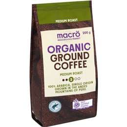Macro Organic Medium Ground Coffee 200g