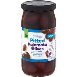 Woolworths Pitted Kalamata Olives 345g