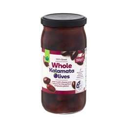 Woolworths Whole Kalamata Olives 350g