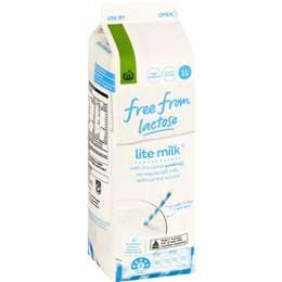 Woolworths Free From Lactose Light Milk 1L