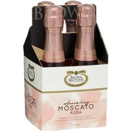 Brown Brothers Moscato Sparkling Rosa 200mL x 4 pack