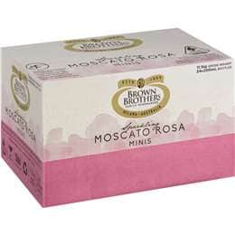 Brown Brothers Moscato Sparkling Rosa 200mL x 24 case