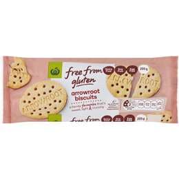 Woolworths Free From Gluten Arrowroot Biscuit 205g