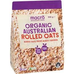Macro Organic Rolled Oats 500g