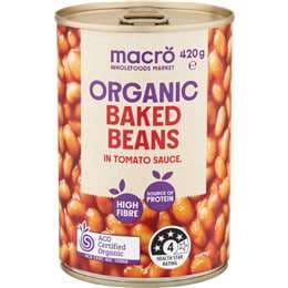 Macro Organic Baked Beans 420g