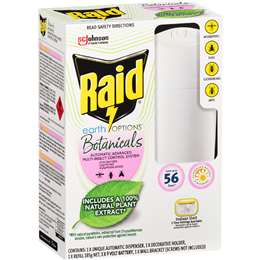 Raid Earth Options Botanicals Multi-Insect Automatic System 185g