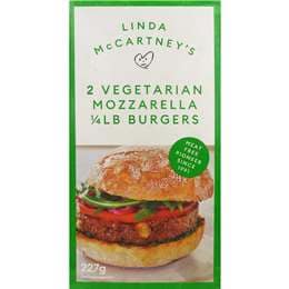 Linda Mccartney's Veg Mozzarella Burger 2 pack