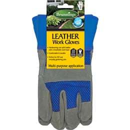 Brunnings Leather Work Gloves each