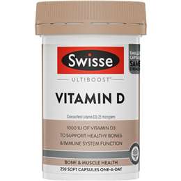 Swisse Ultiboost Vitamin D Capsules 250 pack