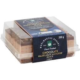 Woolworths Chocolate & Hazelnut Mousse Slice 2 pack