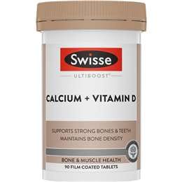 Swisse Ultiboost Calcium + Vitamin D Tablets 90 pack
