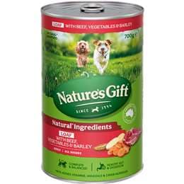 Nature's Gift Adult Wet Dog Food Loaf Lamb With Beef Vegetables & Barley 700g