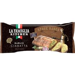 La Famiglia Garlic Bread Ciabatta 330g