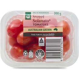 Woolworths Sweet Solanato Tomato Punnet 200g