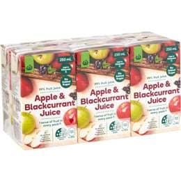 Woolworths Apple & Blackcurrant Juice Poppers 250mL x 6 pack