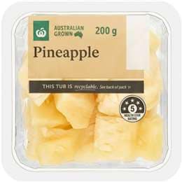 Woolworths Fresh Pineapple Tub 200g