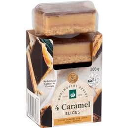 Woolworths Caramel Slices 4 pack