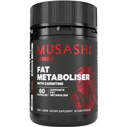 Musashi Fat Metaboliser With Carnitine 60 pack