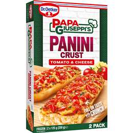 Dr. Oetker Papa Giuseppi's Frozen Panini Snack Tomato & Cheese 125g X 2 pack