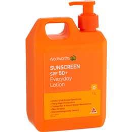 Woolworths SPF 50+ Sunscreen Pump 1L