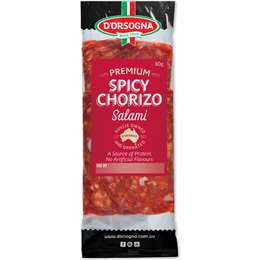 D'Orsogna Deli Fresh Spicy Chorizo Salami 80g