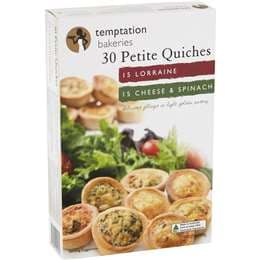 Temptation Bakeries Petite Quiche 30 pack