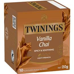 Twinings Chai Vanilla Tea Bags 10 pack