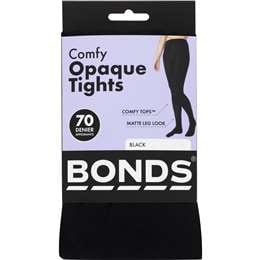 Bonds Comfy Tops Opaque Tights Black Med-Lge each