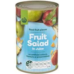 Woolworths Fruit Salad In Juice 410g
