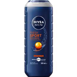 Nivea Men Sport Shower Gel & Body Wash 24 Hour Effect 500mL