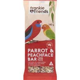 Frankie & Friends Parrot & Peachface Bar Twin Pack 180g