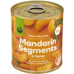 Woolworths Mandarin In Syrup 310g