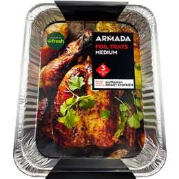 Armada BBQ Foil Trays Medium 3 pack