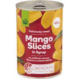 Woolworths Mango Slices In Syrup 425g