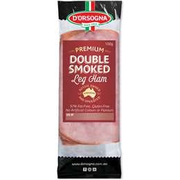 D'Orsogna Deli Fresh Ham Double Smoked 100g