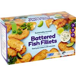 Woolworths Battered Fish Fillets 1kg