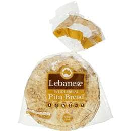 Woolworths Lebanese Bread Wholemeal 400g