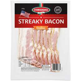 D'Orsogna Bacon Streaky 200g