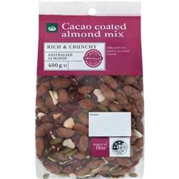 Woolworths Cacao Almond Mix 400g
