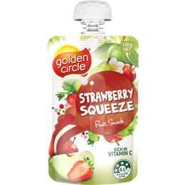 Golden Circle Strawberry Squeeze Fruit Pouch 120g