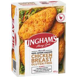 Ingham's Gluten Free Chicken Breast Schnitzel 400g