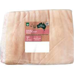 Woolworths Pork Belly Roast 900g - 1.5kg