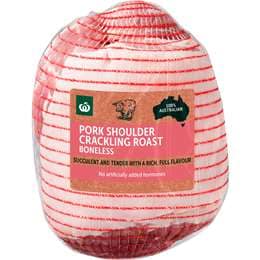 Woolworths Pork Shoulder Roast Boneless 1.3kg - 2.8kg
